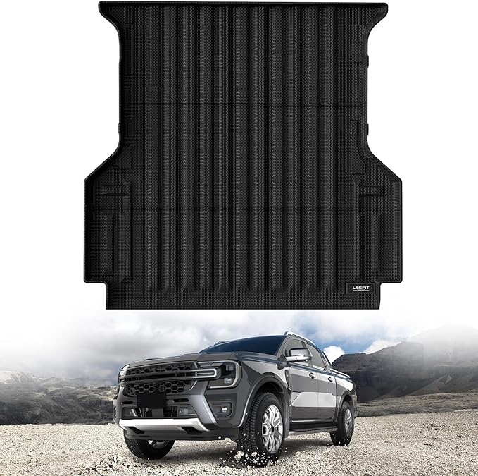 LASFIT Bed Mat for Ford Ranger 2025 2024 5.0ft Truck Bed All Weather Protector by LASFIT