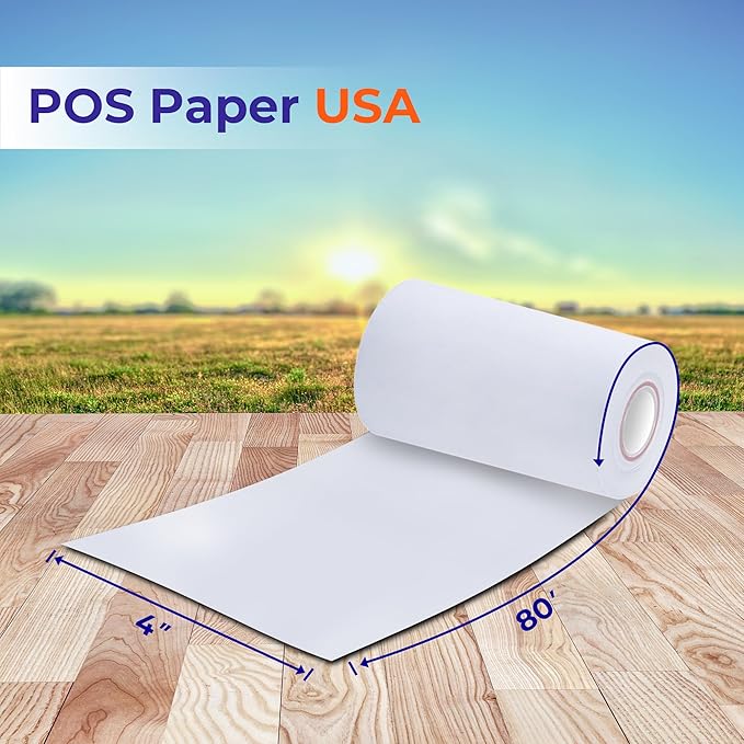 4" x 80' Premium Heavy Thermal Paper - Image 3