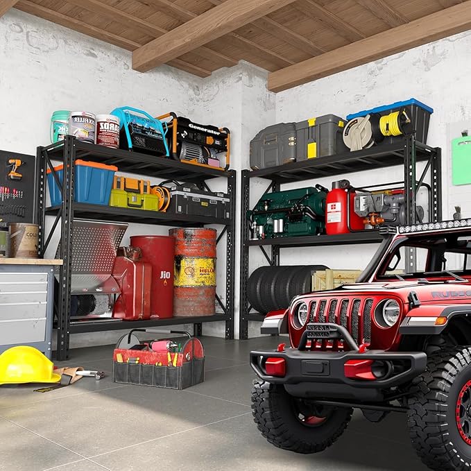 Heavy Duty Garage Shelving Units, 6000LBS Deep Storage Shelves, Adjustable - Image 2