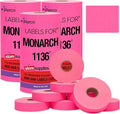 Perco Fuorescent Pink Pricing Labels by Perco