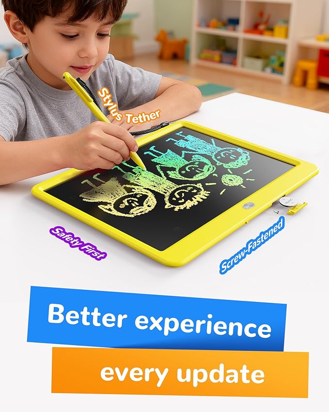 KOKODI LCD Writing Tablet, 12 Inch Colorful Toddler Doodle Board Drawing Tablet - Image 3