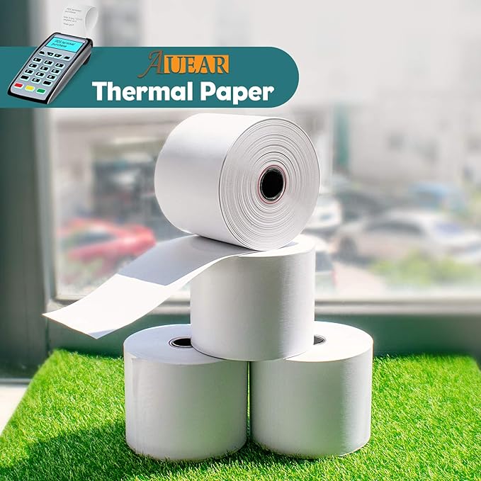 AUEAR, Thermal Cash Register POS Paper Rolls, 2 1/4" x 230' - Image 7