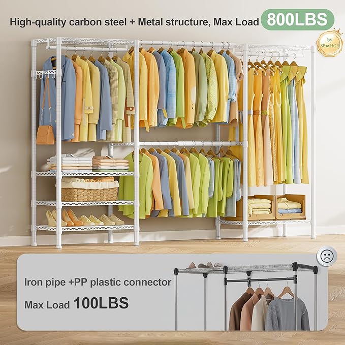 SEMHOR E06 Expandable Heavy Duty Clothes Rack - Image 2