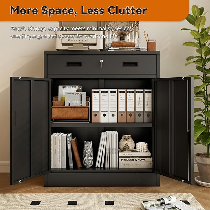 BESFUR 36" H Metal Cabinet - Image 9