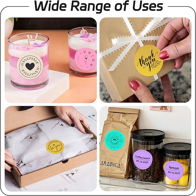 2 inch Dot Stickers Labels Circle Garage Sale Sticker 750Pcs Round Thermal - Image 6