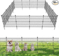 10 Panels No Dig Decorative Outdoor Garden Fence by SecureSpacesCleanerPlaces