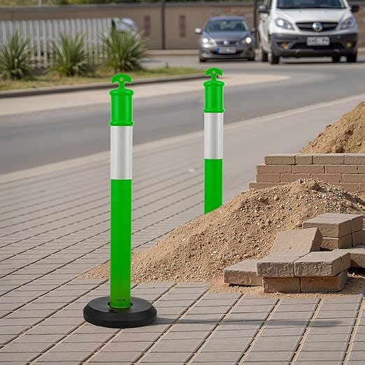 VEVOR 3 Pack Traffic Delineator Posts, 48 inches Traffic Safety Cones - Image 8