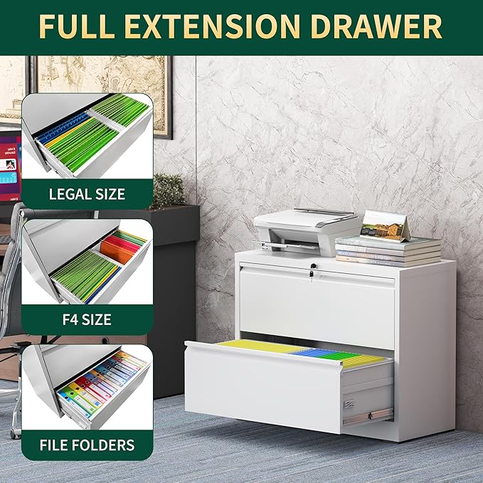 2 Drawer Lateral File Cabinet - Image 5
