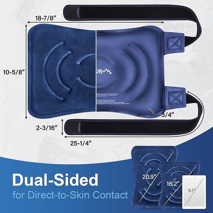 APEXUP Ice Pack for Knee Pain Relief, Large Reusable Wrap After Surgery - Image 4