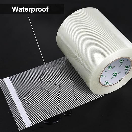 BOMEI PACK Wide Strapping Tape 6Inch, Heavy Duty Reinforced Packing Tape - Image 4