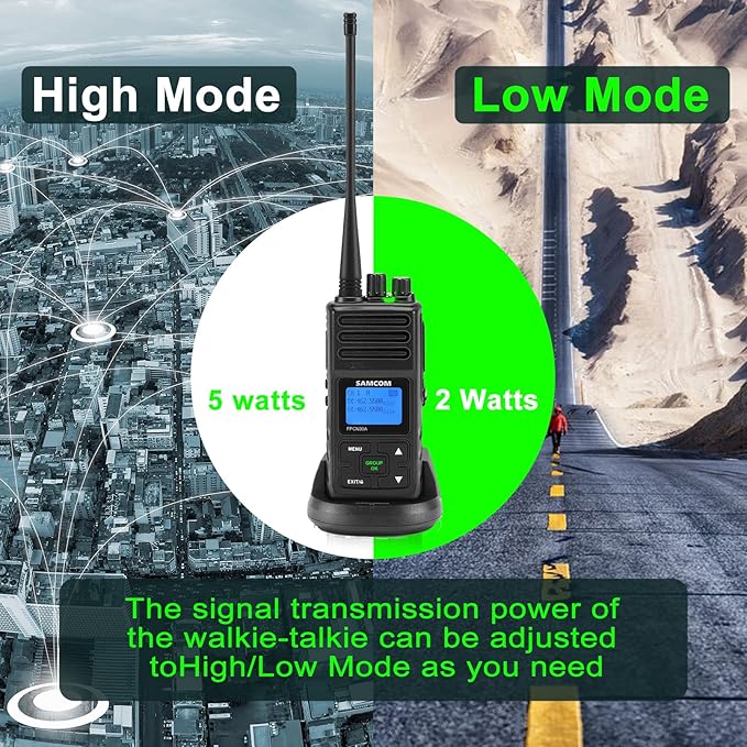 SAMCOM FPCN30A Two Way Radios Long Range 5 Watts Walkie Talkies - Image 5