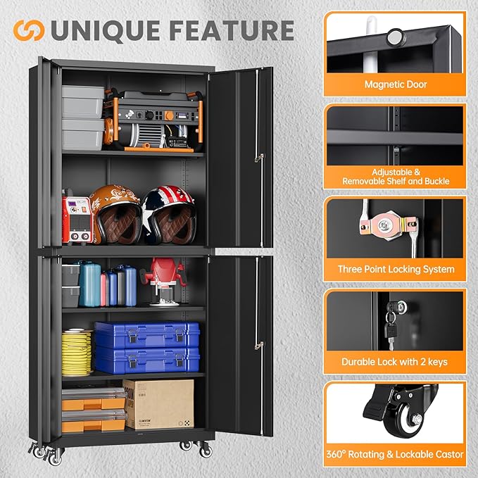 4 Door Garage Storage Cabinets - Image 8