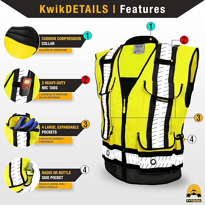 KwikSafety - Charlotte, NC - GODFATHER Safety Vest ANSI OSHA - Image 4