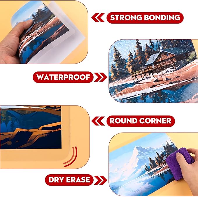 CAREGY 520 Pack Laminating Sheets, Thermal Laminating Plastic Paper Laminator - Image 5