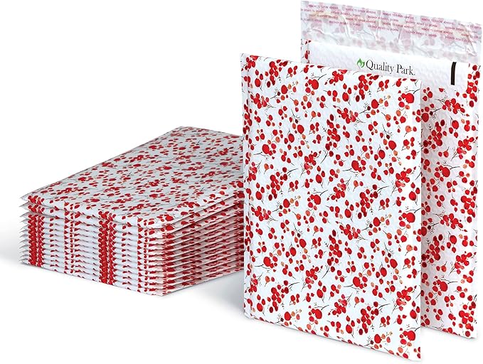 Quality Park Bubble Mailers, 8.25" x 11", Shipping Envelopes, Water Resistant by Quality+Park
