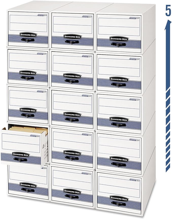 Bankers Box 6 Pack STOR/DRAWER STEEL PLUS Extra Space Saving Filing Cabinet by BankersBox