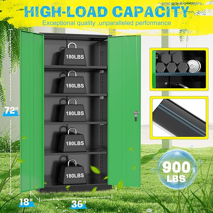 Pataku Metal Storage Cabinet, File Cabinets - Image 3