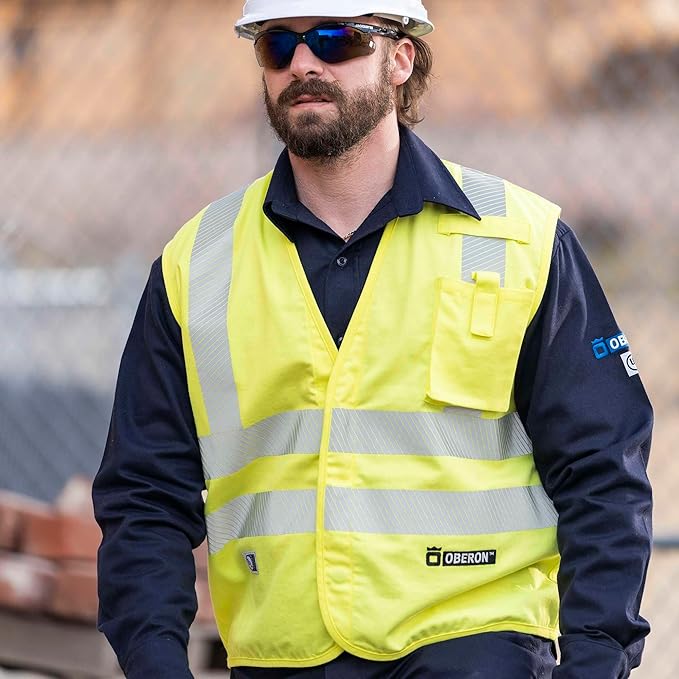 Oberon FR ARC Rated Hi Vis Safety Vest - Image 10