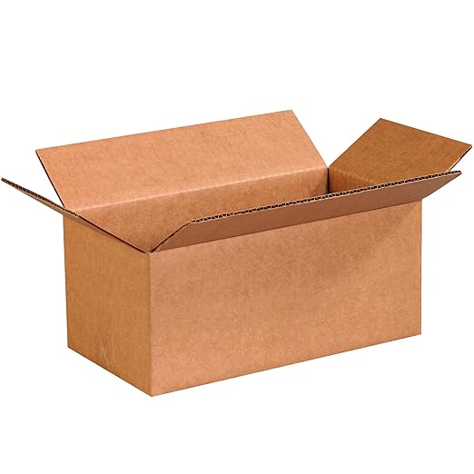 BOX USA Shipping Boxes 12"L x 6"W x 5"H 25-Pack Long Corrugated Boxes by BOXUSA