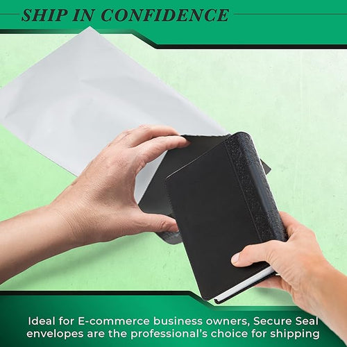 150 Pack Secure Seal White Poly Mailers - Image 2