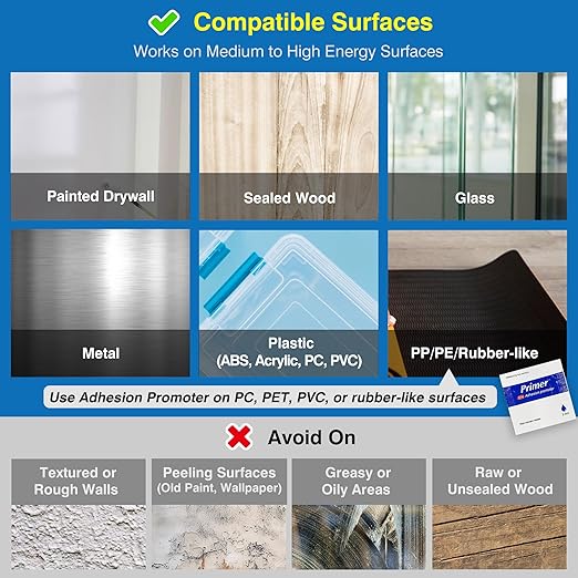 Double-Sided Removable Tape – 1" x 16.5 FT Heavy Duty PE Foam Mounting Tape - Image 4