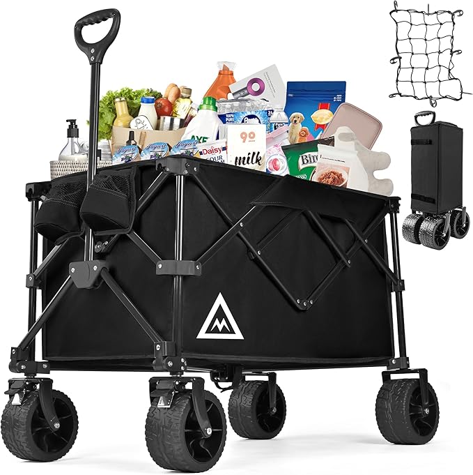 Wagon Cart Shopping Foldable Folding Collapsible by Muarch
