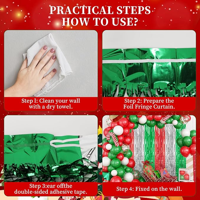 3 Pack Foil Fringe Backdrop - Image 3