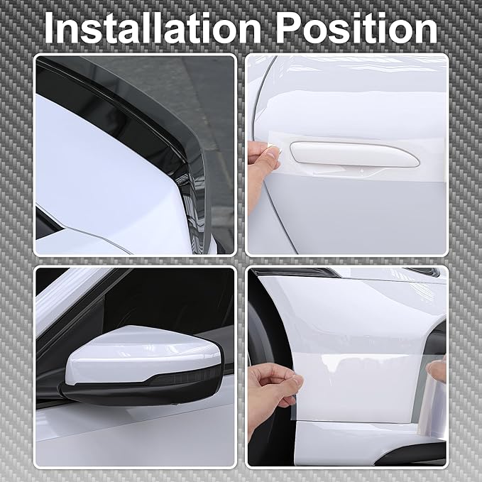 Lypumso Clear Vinyl Wrap Tape, Universal Car Door Edge Guard Door Sill Protector - Image 3