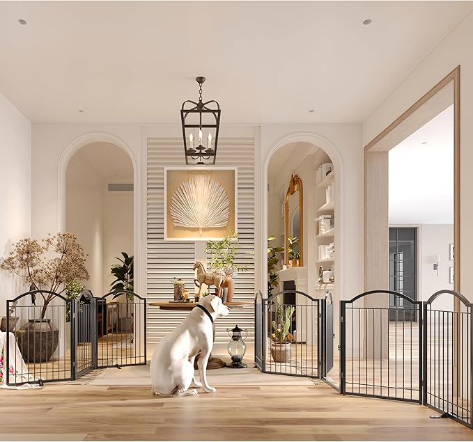 BHG Metal No-Assembly Freestanding Dog Gate - Image 2