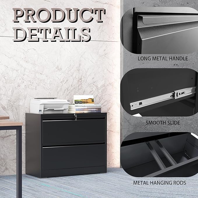 2 Drawer Lateral File Cabinet - Image 4
