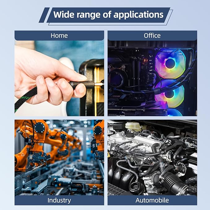 Expandable Braided Sleeving, PET Automotive Wire Loom, Flexible Cable Management - Image 6