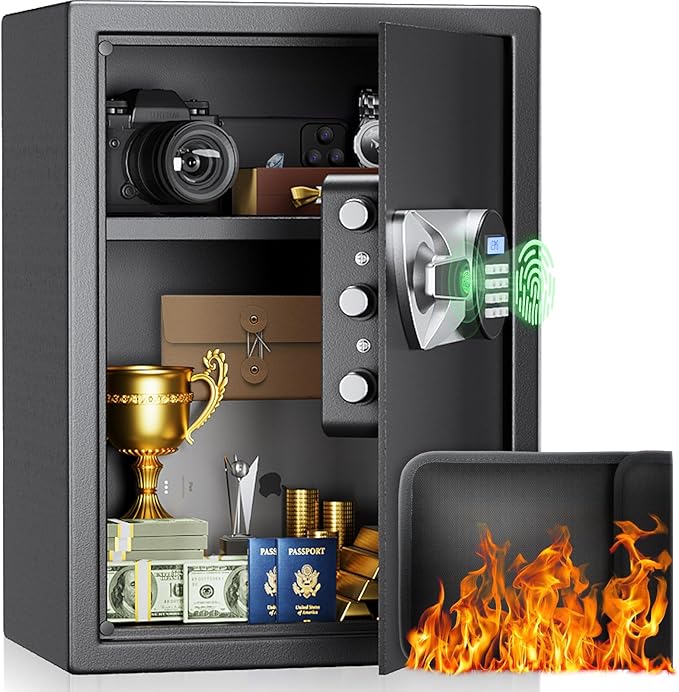 BlackSmith Large Home Safe Box 2.0 Cub Biometric Safe Fingerprint Recogntion by BlackSmith