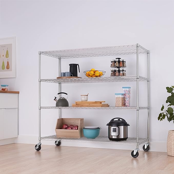 Trinity Basics 4-Tier Adjustable Wire Shelving - Image 2
