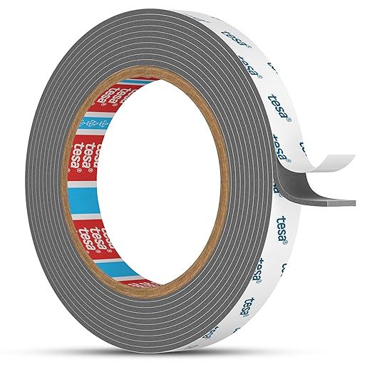 Tesa Double Sided Tape Heavy Duty 0.4in x 10ft 6311, Adhesive Mounting Tape by EMITEVER