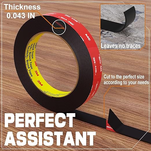 Double Sided Tape Heavy Duty 1/2 inch * 16.5FT，Double Sided mounting Tape - Image 3