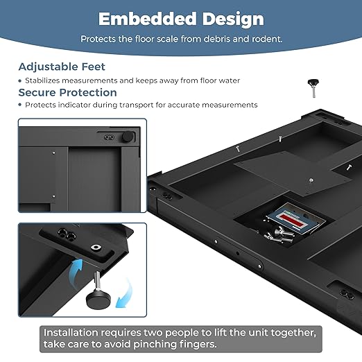 48"x48" Industrial Floor Scale, Professional Platform Scale - Image 5