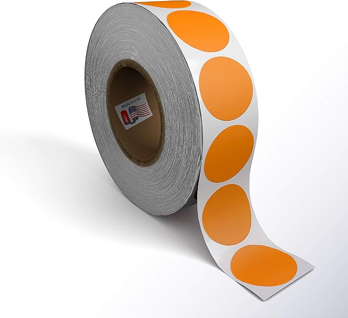 Kenco Color Coding Circle Dot Sticker Labels on a roll by KENCO