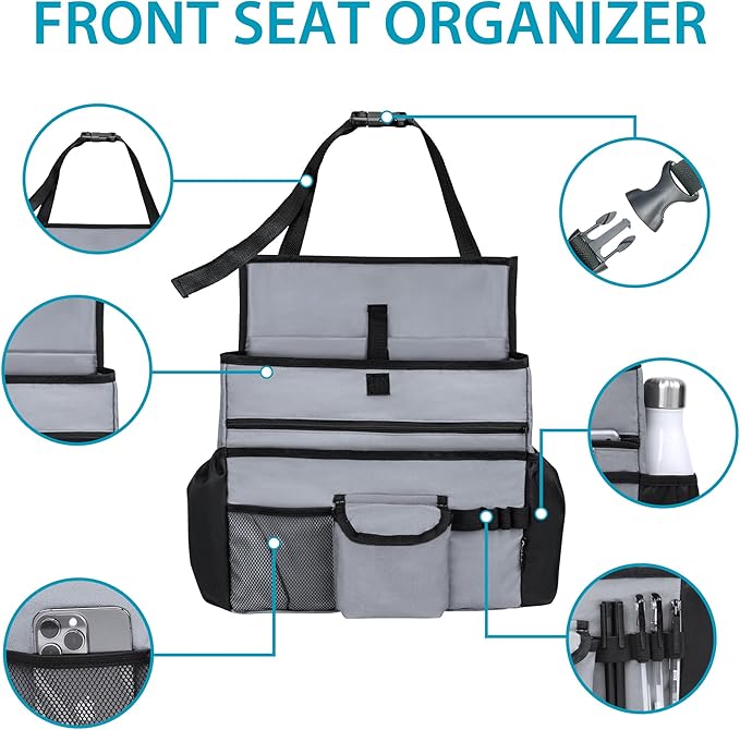 Elantrip Car Front Seat Organizer, Back Seat Storage - Image 4