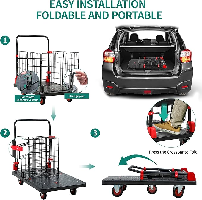 YITAHOME Platform Truck Cart - Image 6