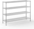 21" Deep x 72" Wide x 54" Height Wire Shelving Kit | 4-Tier | NSF Commercial by Regal+Altair