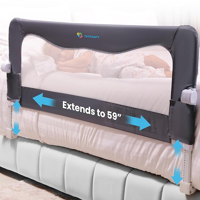 TotCraft Flexguard Height & Length Adjustable Bed Rail by TotCraft