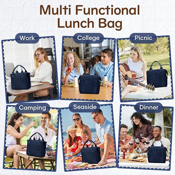coowoz Lunch Box for Women Insulated Adult Lunch Tote Cooler Bag loncheras para - Image 7