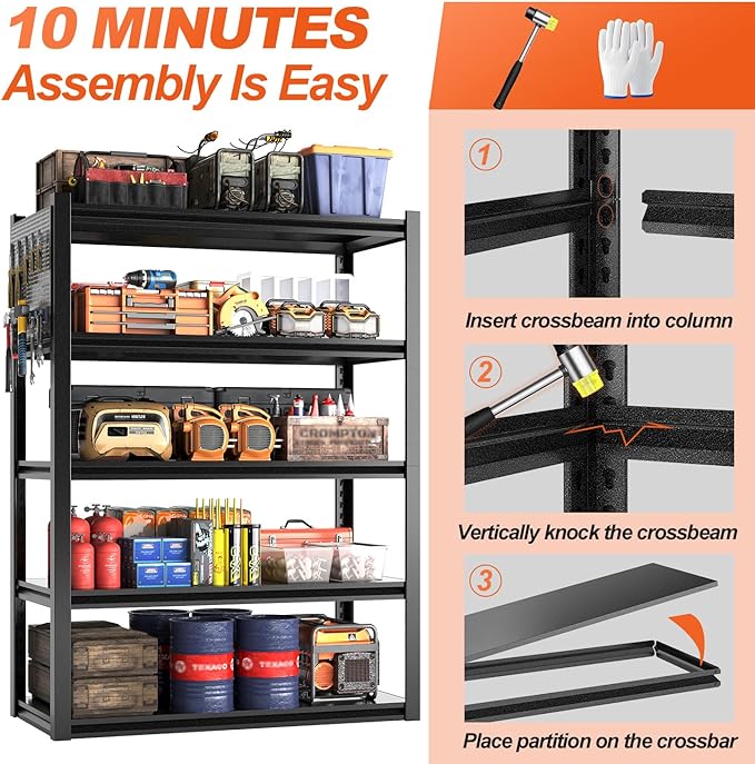 Metal Garage Shelving Unit - Image 4