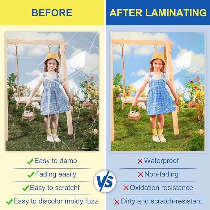 300 Pack Laminating Sheets, 3 Mil, 9 x 11.5 Inches Thermal Laminating Pouches - Image 8