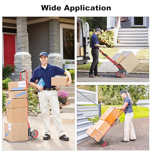 Folding Hand Truck Dolly Cart, 180LBS Portable Aluminum Hand Truck Foldable - Image 7