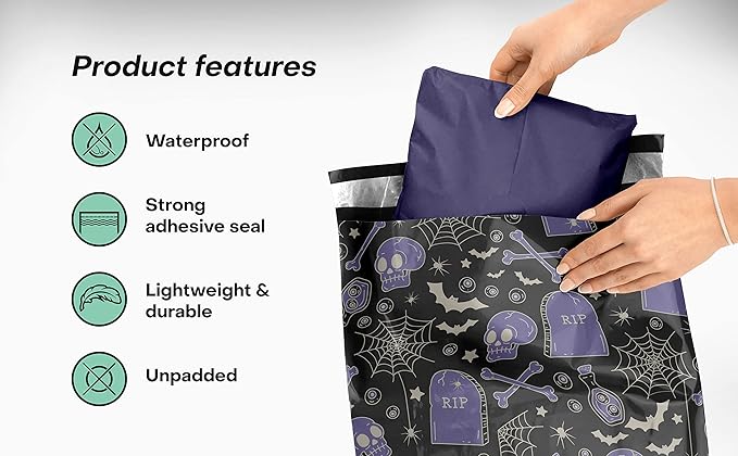 Package Mint Poly Mailers 10 x 13 100 Pack | Waterproof & Tear Resistant - Image 4