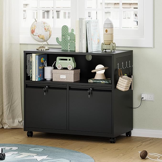 Letaya Mobile 2 Drawer File Cabinet - Image 2