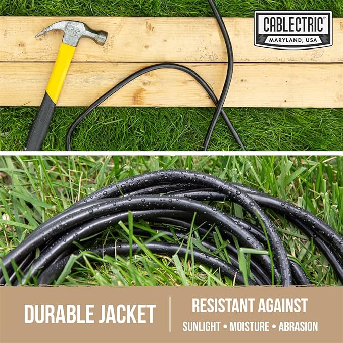 10 Ft Black Oil Resistant Extension Cord - Image 4