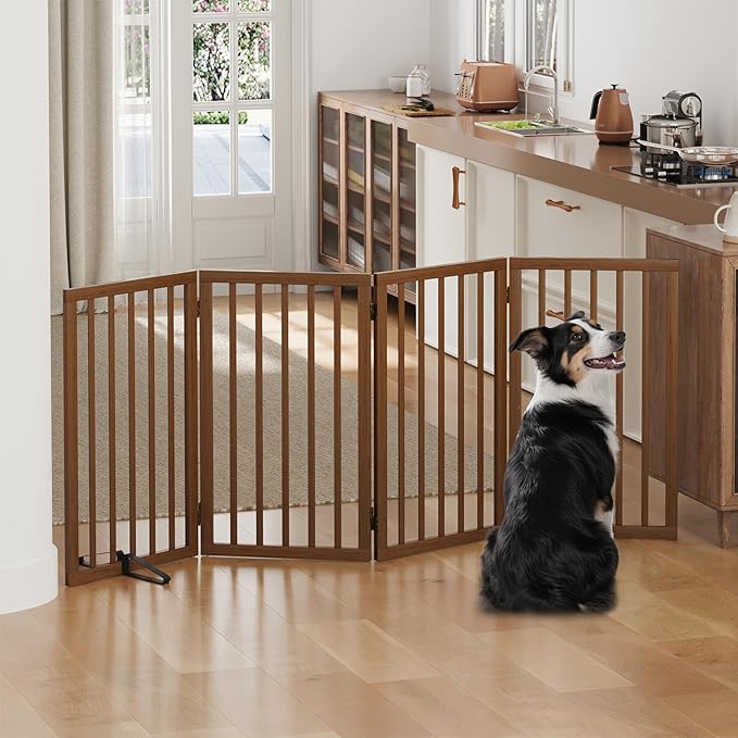 Dog Gates for Doorways, Tall Dog Gate Indoor, Foldable Pet Gates for Doorways - Image 5