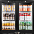 Tylza Back Bar Cooler With 2 Glass Doors, 200L Under Counter Back Bar by TYLZA